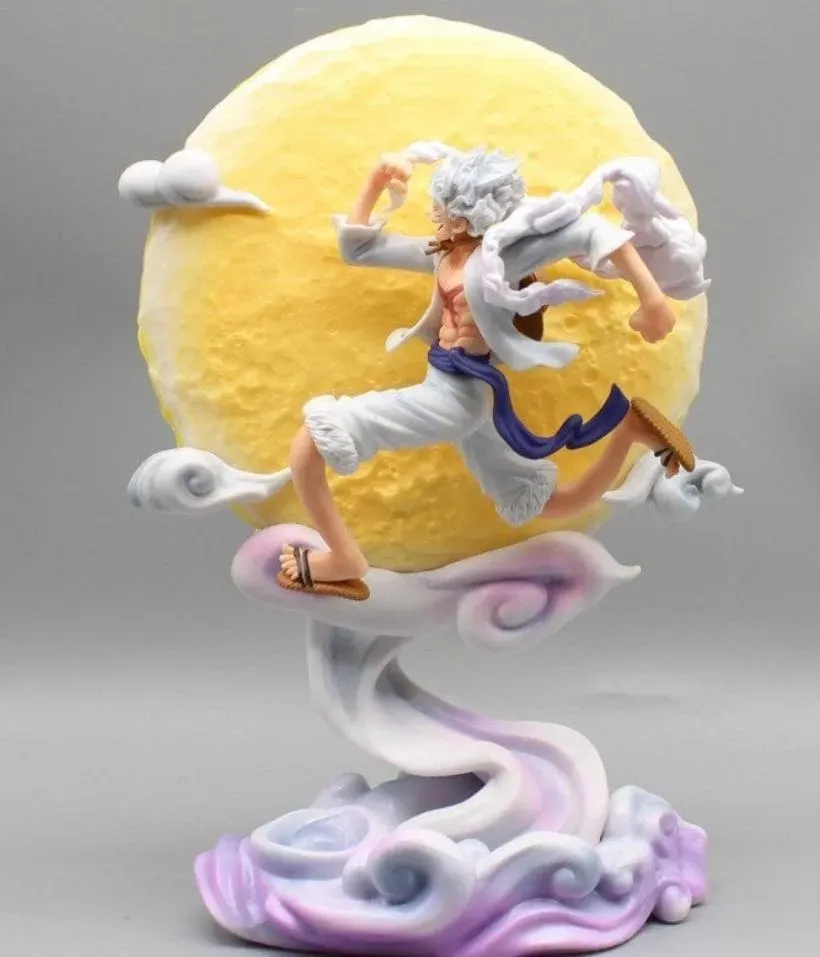 14 cm luffy Moon lamp Figure