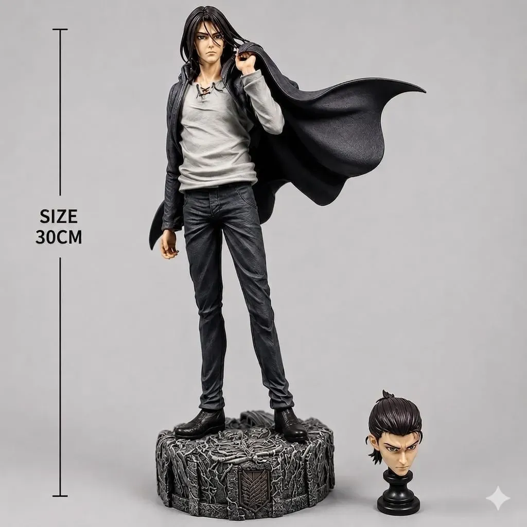 Eren Yeager Freedom Statue � 30CM(comes with one extra head)